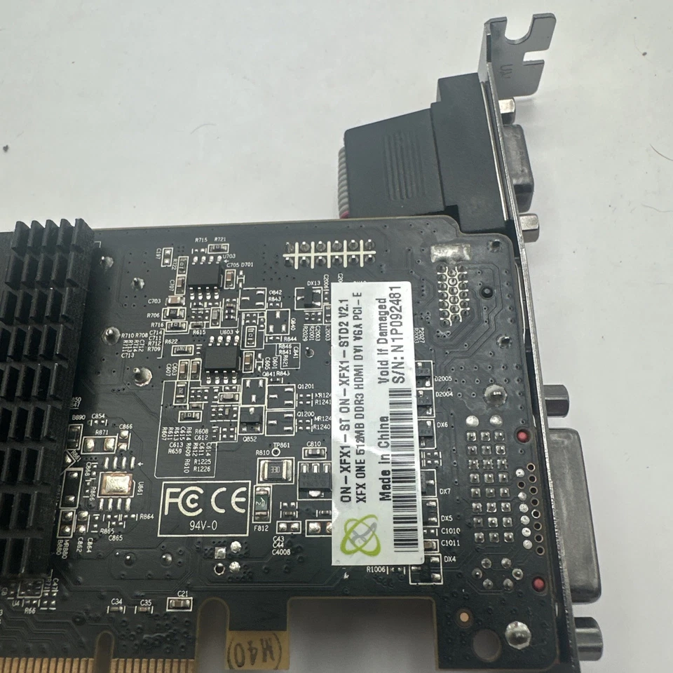 XFX ONE 512MB DDR3 HDMI DVI VGA PCI-E GPU ON-XFX1-ST - Image 4 of 4