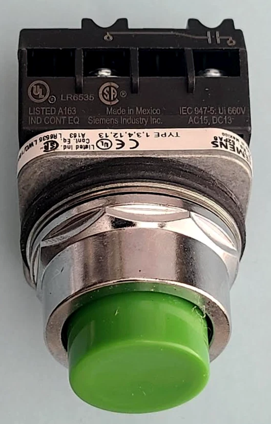SIEMENS 52PA8B3K PUSH BOTTON/VERDE NOVO - Imagem 4 de 4