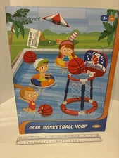 Pool Basketball Hoop. Eagle Stone. Ages 3+. New.