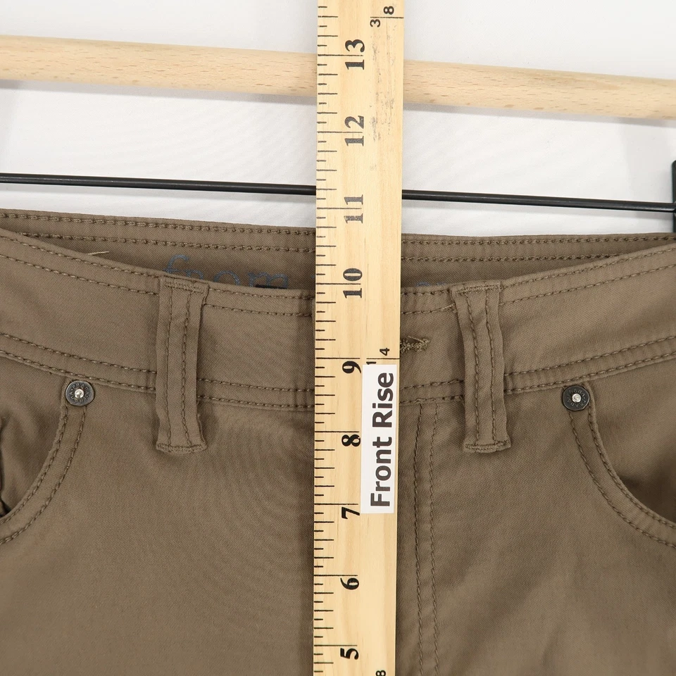 Pantalones Prana Brion Para Hombres 32x30 Calce Ajustado Caqui Oscuro Elastizados Aire Libre Senderismo Viaje Foto 4 de 4