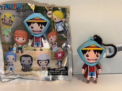 2026 Monogram Manga One Piece Luffy Figural 3D Foam Bag Clip Keychain Series 7