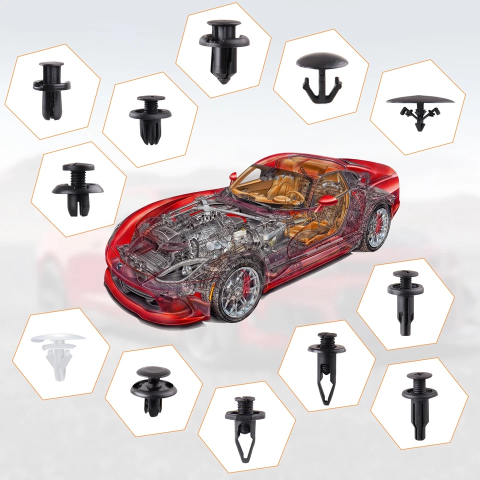 Para Honda Acura 121 Clips Parachoques Guardabarros Capó Borde Cuerpo Retenedor Remache Sujetador Foto 3 de 4