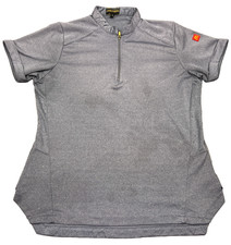McDonalds Apparel Collection 1/4 Uniform Shirt Ladies Medium Gray Top
