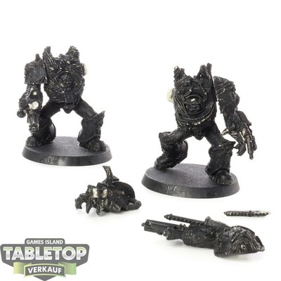 Chaos Space Marines - 2x Obliterators klassisch - teilweise bemalt