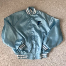Vintage Zima Advertising Satin Bomer Jacket, Made In USA 2XL Retro Promo
