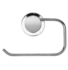 Image of Croydex Stick'n'Lock plus Gloss Chrome effect Toilet roll holder 110mmx250mm