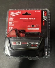 New Milwaukee 48-11-1850 RedLithium XC5.0 M18 5.0Ah Battery