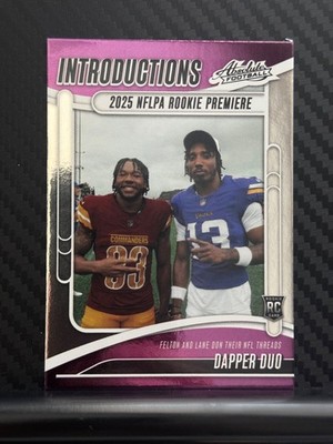 2025 Panini Absolute Introductions DAPPER DUO Lane, Felton RC #I-TFN