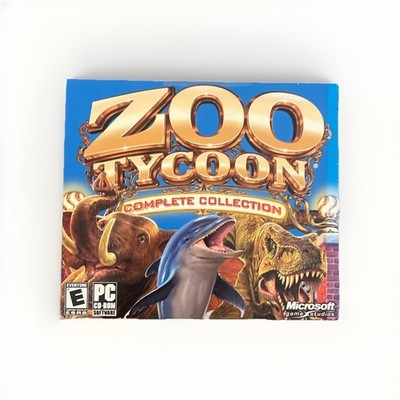Zoo Tycoon Complete Collection Marine Mania PC CD-ROM 2-Disc Set Slip Cover