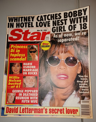 Star tabloid May 24, 1994 Whitney Houston Barbara Walters Willie Nelson Meg Ryan