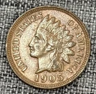 1905 Indian head Cent AU
