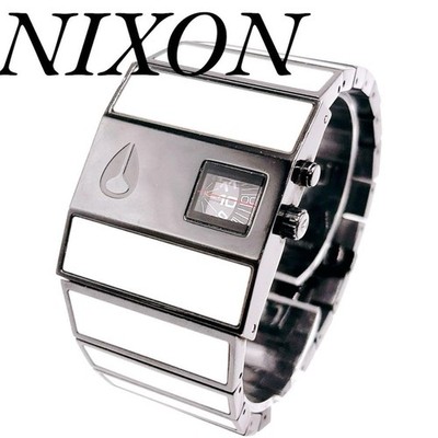 Nixon Rotolog Watch Y2K Mens Vintage Dial Stainless Steel Analog