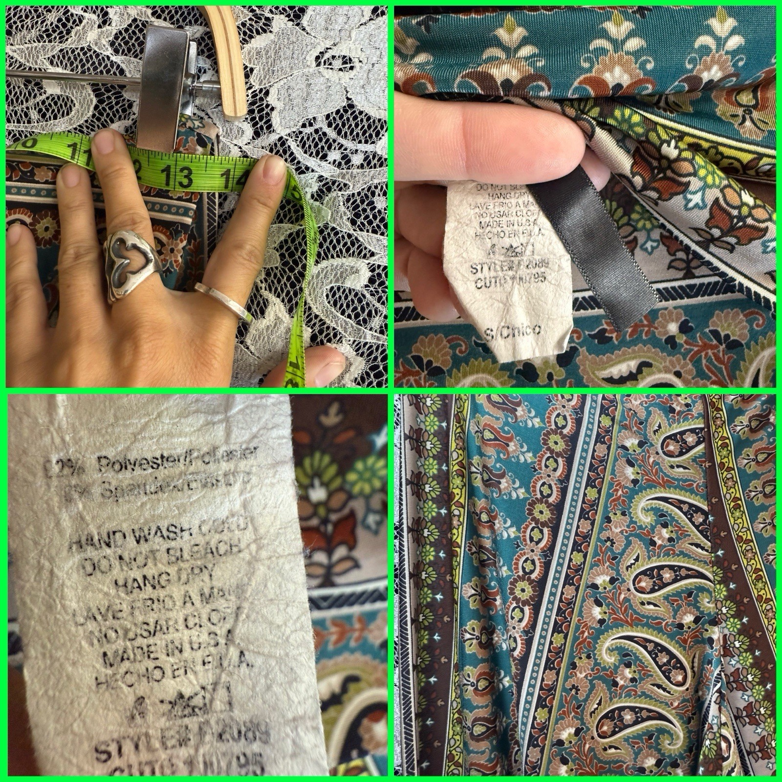 2 pairs same pants different patterns slinky poly… - image 7