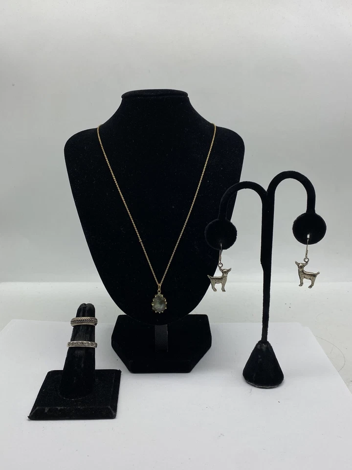 Sterling Silver Assorted Jewelry Bundle 4pcs 14.0g