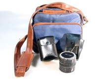 CAMERA GADGET BAG W/ LENS AND FLASH CASES