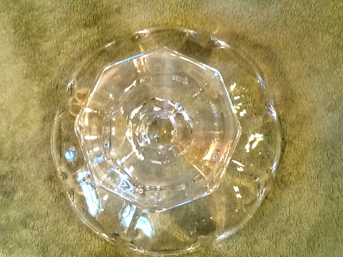 Fostoria Clear Glass Compote heavy glass UM Vintage - Picture 8 of 9