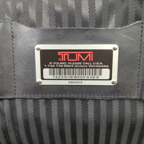 TUMI Alpha Expandable Organizer Laptop Brief Black Ballistic Nylon Bag 2624D3 - Afbeelding 5 van 14
