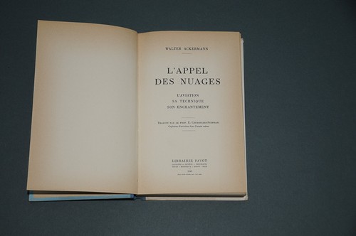 Aviation W. Ackermann L'appel des nuages 1943 l'aviation sa technique illustré - Picture 2 of 9