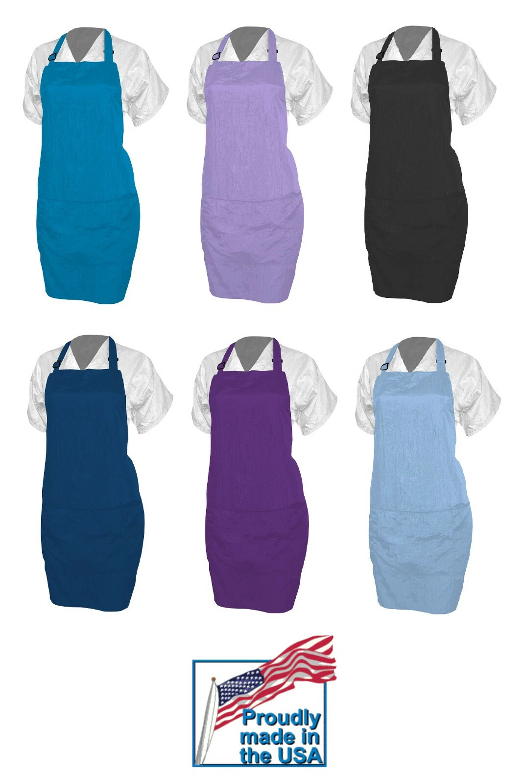 Crinkle Nylon APRON Water Hair Resistant GROOMER HAIRSTYLIST Barber Pet GROOMING
