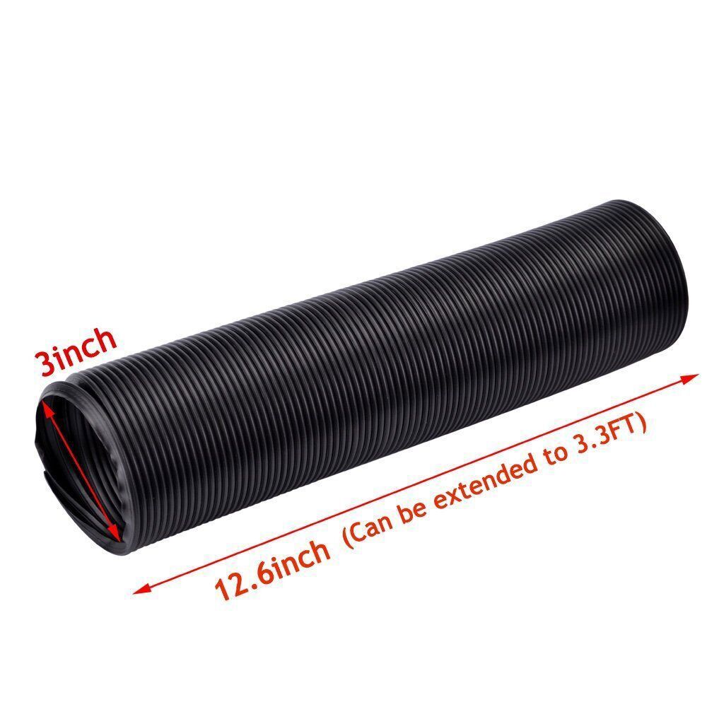 Air Duct Hose Adjustable 3 In 76 Mm Universal Car Cold Air Intake Inlet Pipe Flexible Duct Tube From Radiator &amp; Parts - Price 321.41
