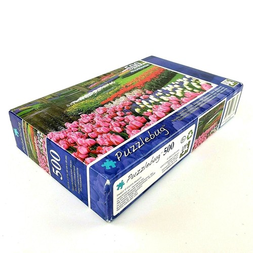 Puzzlebug Colorful Tulips Keukenhoe Garden Lisse, Holland Jigsaw Puzzle 500 - Picture 2 of 5