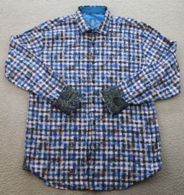 Luchiano Visconti Limited Edition Dress Shirt Men's Extra Large Flip Cuff Button