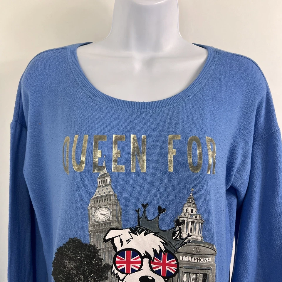 Sudadera Justice Jóvenes Niñas Talla 20 Manga Larga Pullover Reina Para El Día Foto 2 de 4