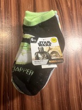Star Wars Mandalorian Baby Yoda Toddler Baby Socks Safety Grip Toes 6 Pair Pack