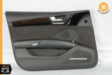 11-17 Audi D4 A8 A8L Front Left Driver Side Interior Door Panel Black Suede OEM