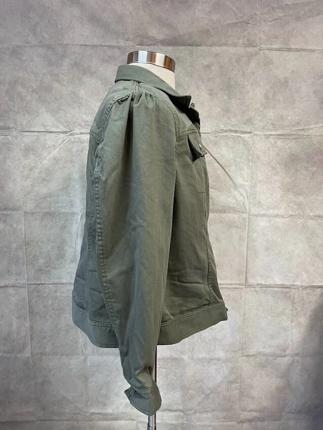 Chaqueta vaquera Allison Daley para mujer verde caqui talla L Foto 4 de 4