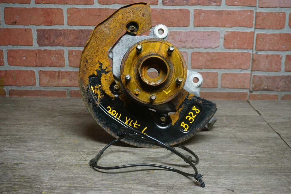 2011-2019 FORD EXPLORER 3.5L 4WD FRONT LEFT SPINDLE KNUCKLE WHEEL HUB 90K OEM - Image 2 of 4