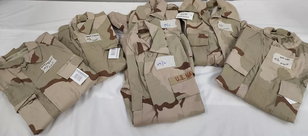 DCU Desert Camouflage Pattern Combat Uniform Coat Medium Lot of 6 CD689