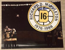 Rick Middleton Signed 8x10 Photo Hockey Player NHL Boston Bruins Retired Canada