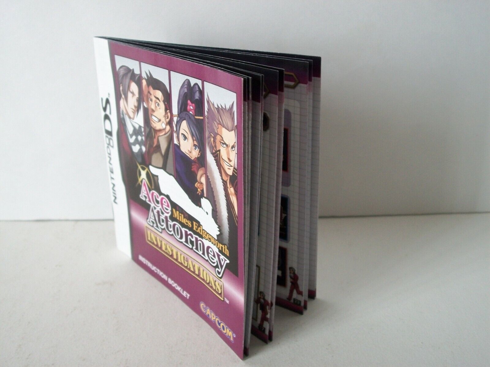 Ace Attorney Investigations Case Only NO GAME Nintendo DS Empty Miles  Edgeworth