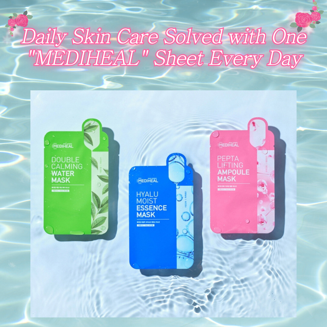K-Beauty Sheet Mask/MEDIHEAL Sheet Mask Set [15EA] Hydrating