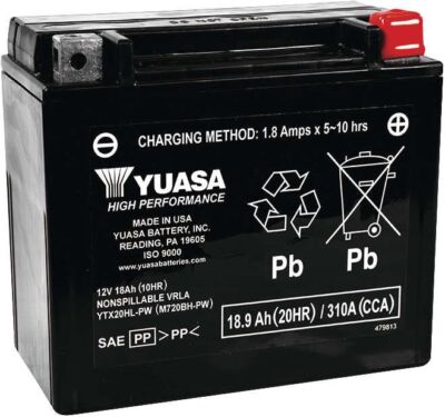 Yuasa GRT/YTZ Battery For Polaris 1200 Genesis 1999
