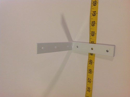 5 x 5 White L Bracket Angle Iron Corner Brace Joint Metal Install Shelf Cabinet - Picture 8 of 11
