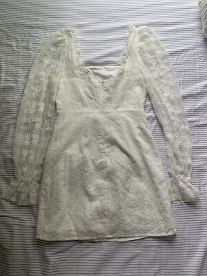 Cider Floral lace long sleve mini dress S | eBay
