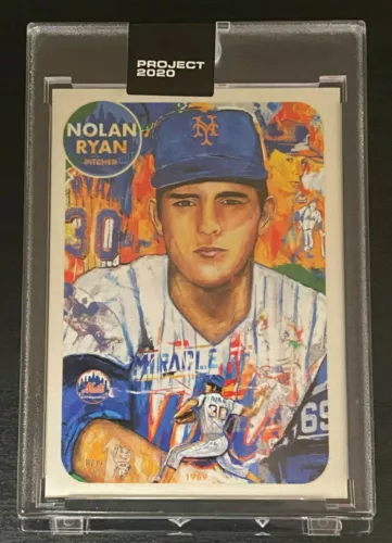 Topps PROJECT 2020 #67 - 1969 Nolan Ryan by Andrew Thiele - Print Run: 7383 