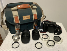 Canon EOS Rebel X S Camera w 2 Lens, Filters and Carry Bag