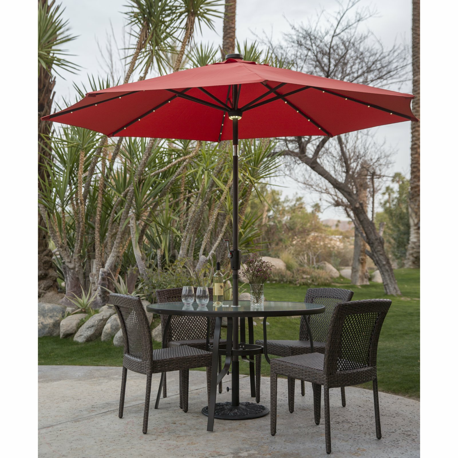 Coral Coast 9 Ft Push Button Tilt Wind Resistant Patio Umbrella Rust Bronze 636mb 05 For Sale Online Ebay
