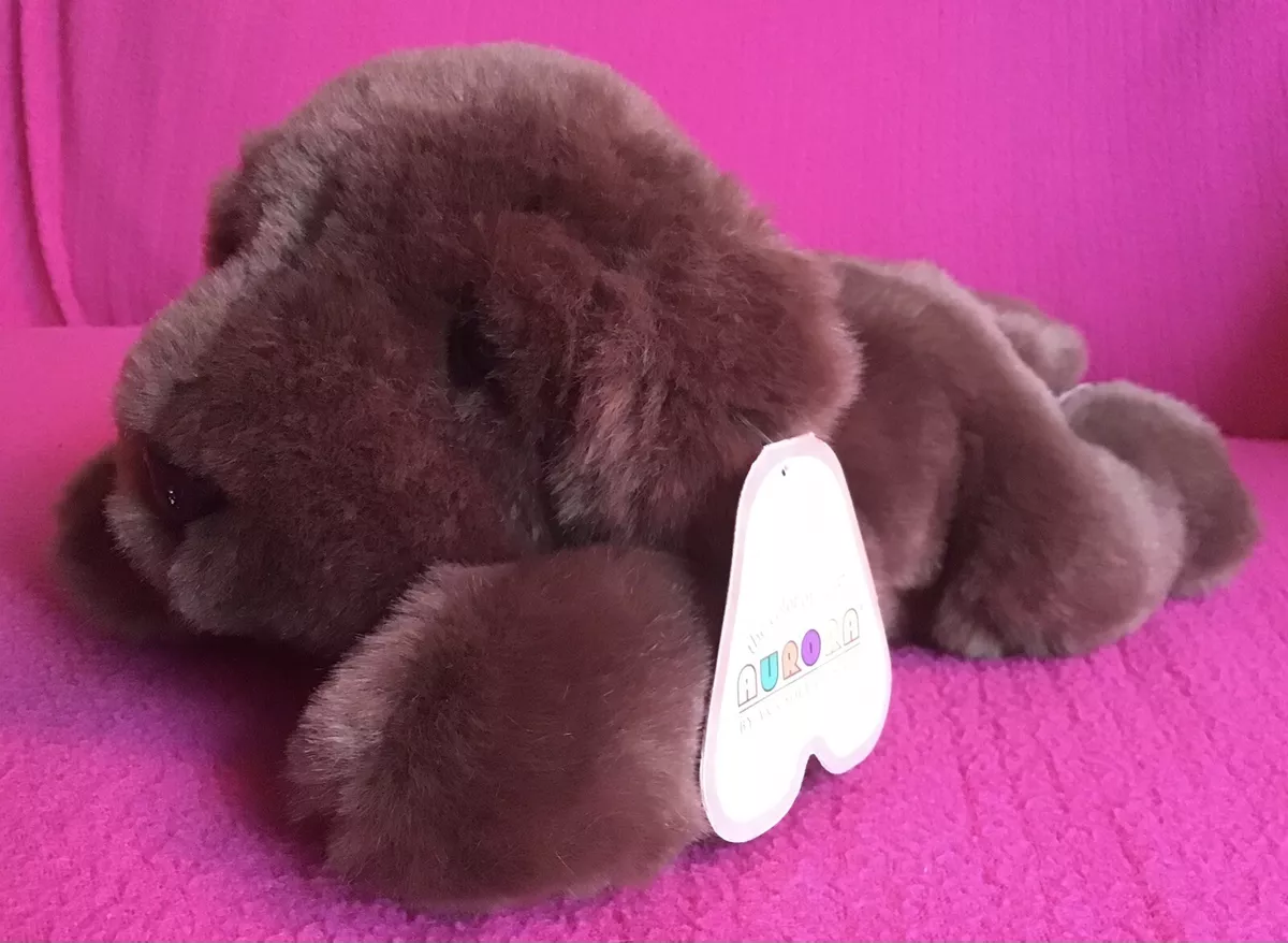 Chocolate labrador 2024 plush toy