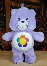 Talking Care Bear Harmony - Purple with flower 2003 Play Along 13" NICE WORKING