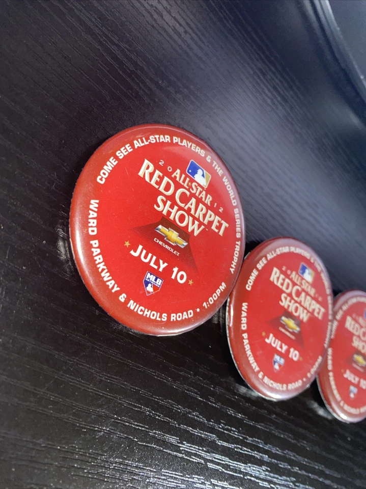 MLB 2012 Baseball All Star Game Red Carpet Show Button/Pin  - Image 2 of 3