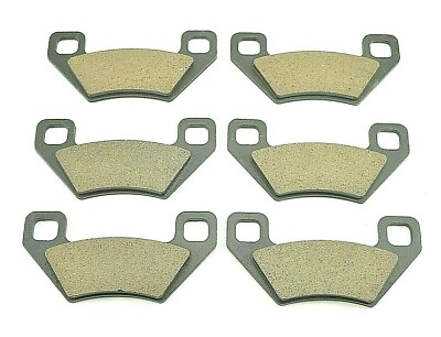 Ceramic Brake Pad Set For Arctic Cat ATV/UTV - Front & Rear, 3-Pack, Fits 1436-420 & Others
