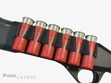 12 Gauge 6x Universal Side Shell Holder for Benelli, Remington, Mossberg Shotgun