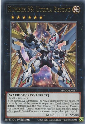 Yugioh Number 39: Utopia Beyond MAGO-EN057 Rare 1st NM x3 Play Set | eBay