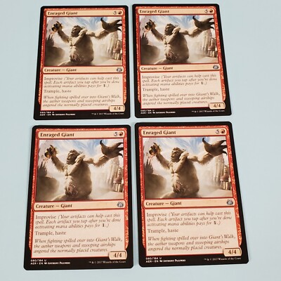 4x Enraged Giant - Aether Revolt - MTG Magic the Gathering