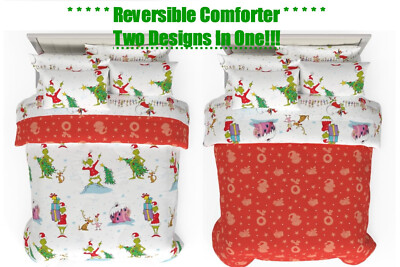Couette Pottery Barn Enfant Dr. Seuss The Grinch - Taille Queen - Occasion