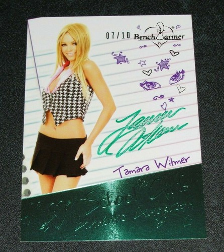 2014 Benchwarmer TAMARA WITMER Hot For Teacher #53 SCHOOL GIRLS Auto/10